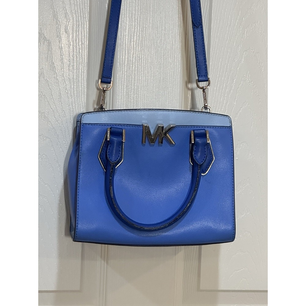 Michael Kors Mott‎ Medium Messenger Bag Colorblock Blue